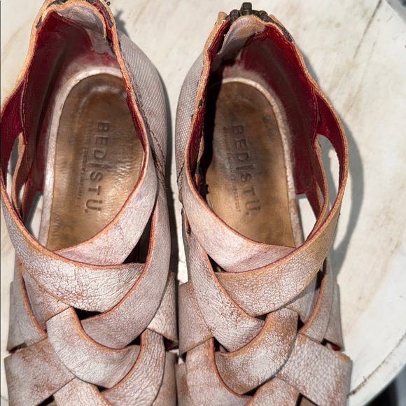 Bed Stu Brittany distressed white tan leather boots - Picture 9 of 10